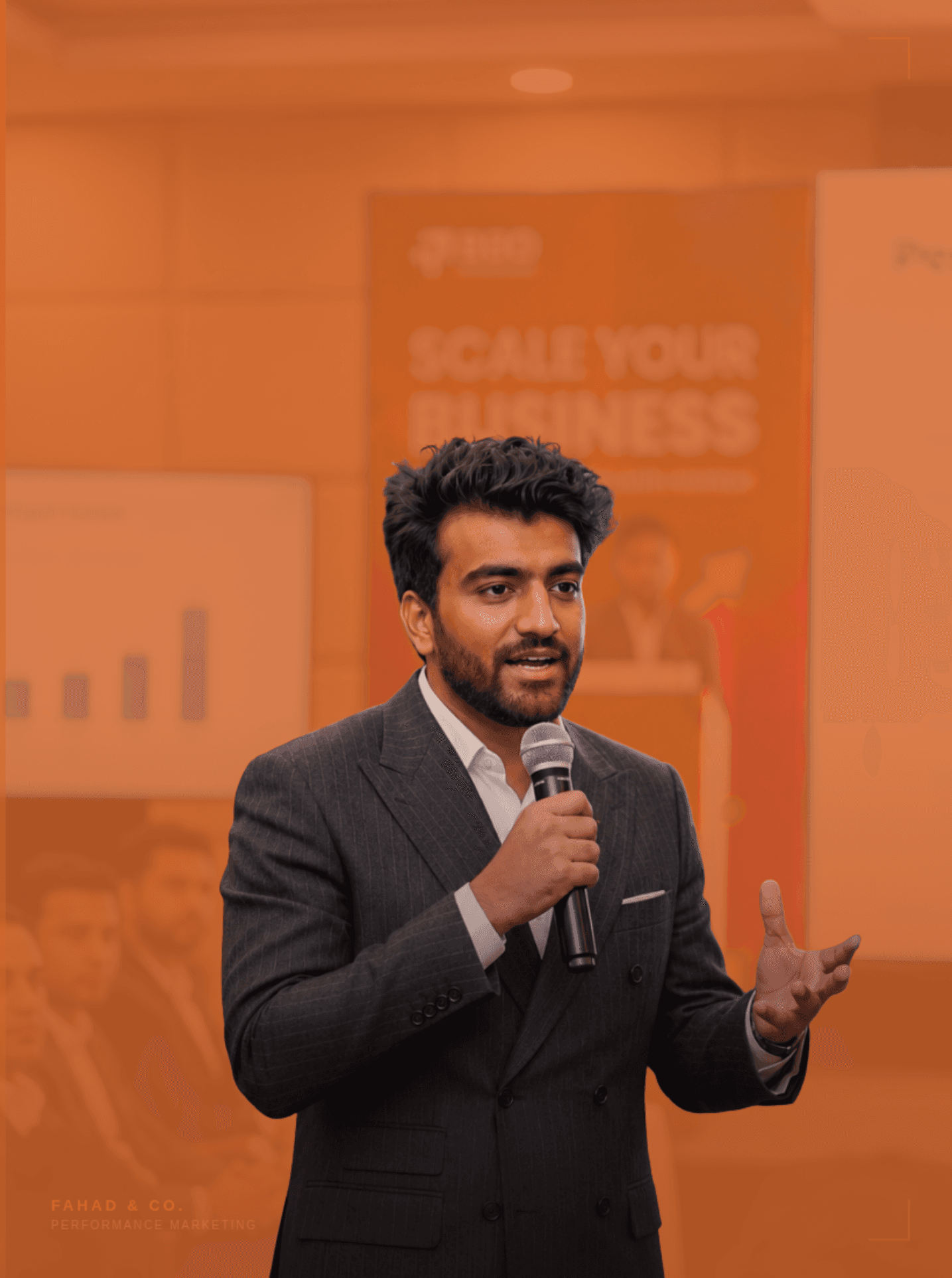 Fahad at a business event
